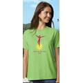 White Hanes Ladies Relaxed Fit Jersey T-Shirt